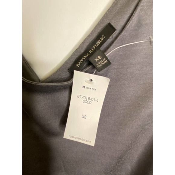Banana Republic Gray Tank w/ Open Sides Size X-Small NWTs - Picture 3 of 3
